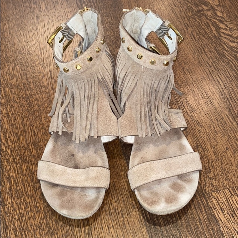 Michael Kors Billy fringe gladiator sandal